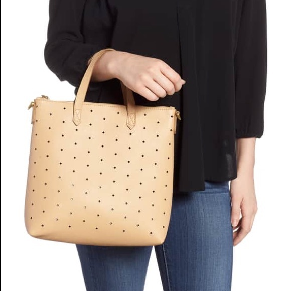 Madewell Mini Transport Perforated Leather Bag - Picture 2 of 8